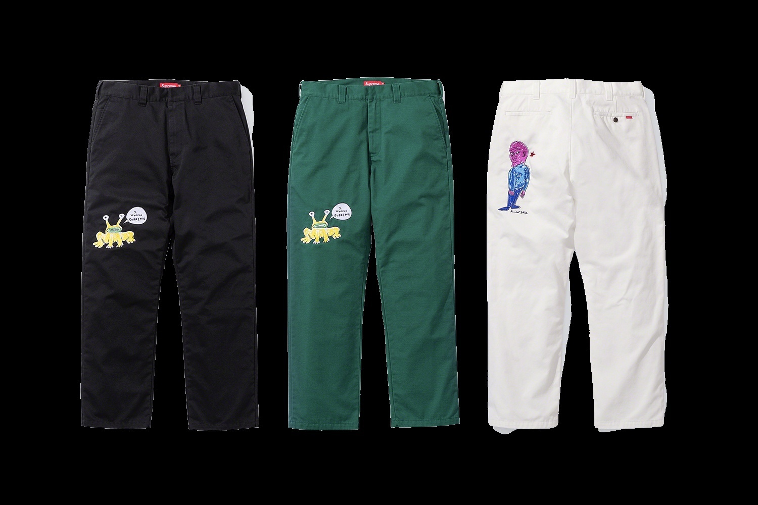 Daniel Johnston Embroidered Work Pant